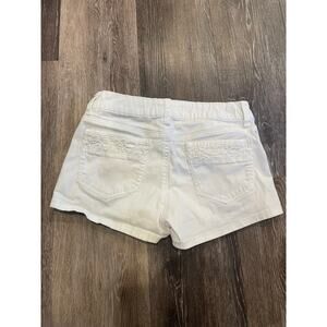 white true freedom denim micro mini shorts y2k